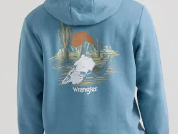 112350105-Wrangler Men's Blue Cacti Hoodie