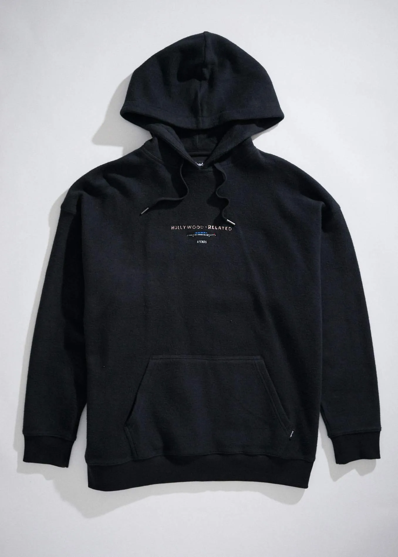 Afends Mens Hollywood Related - Pull On Hood - Black