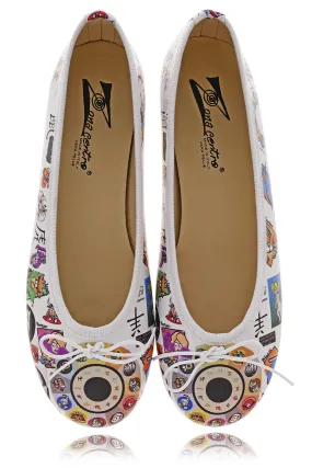 ANTONELLA ZODIAGO Printed Ballerinas