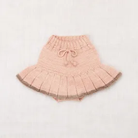 Baby & Kids Hand Knit Merino Wool Skating Pond Skirt - Faded Rose /Brut