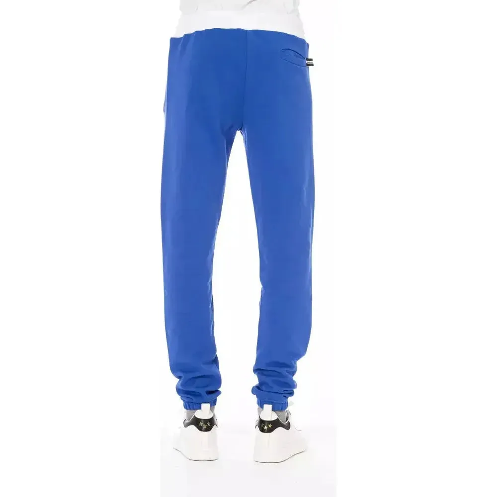 Baldinini Trend Blue Cotton Men Pants