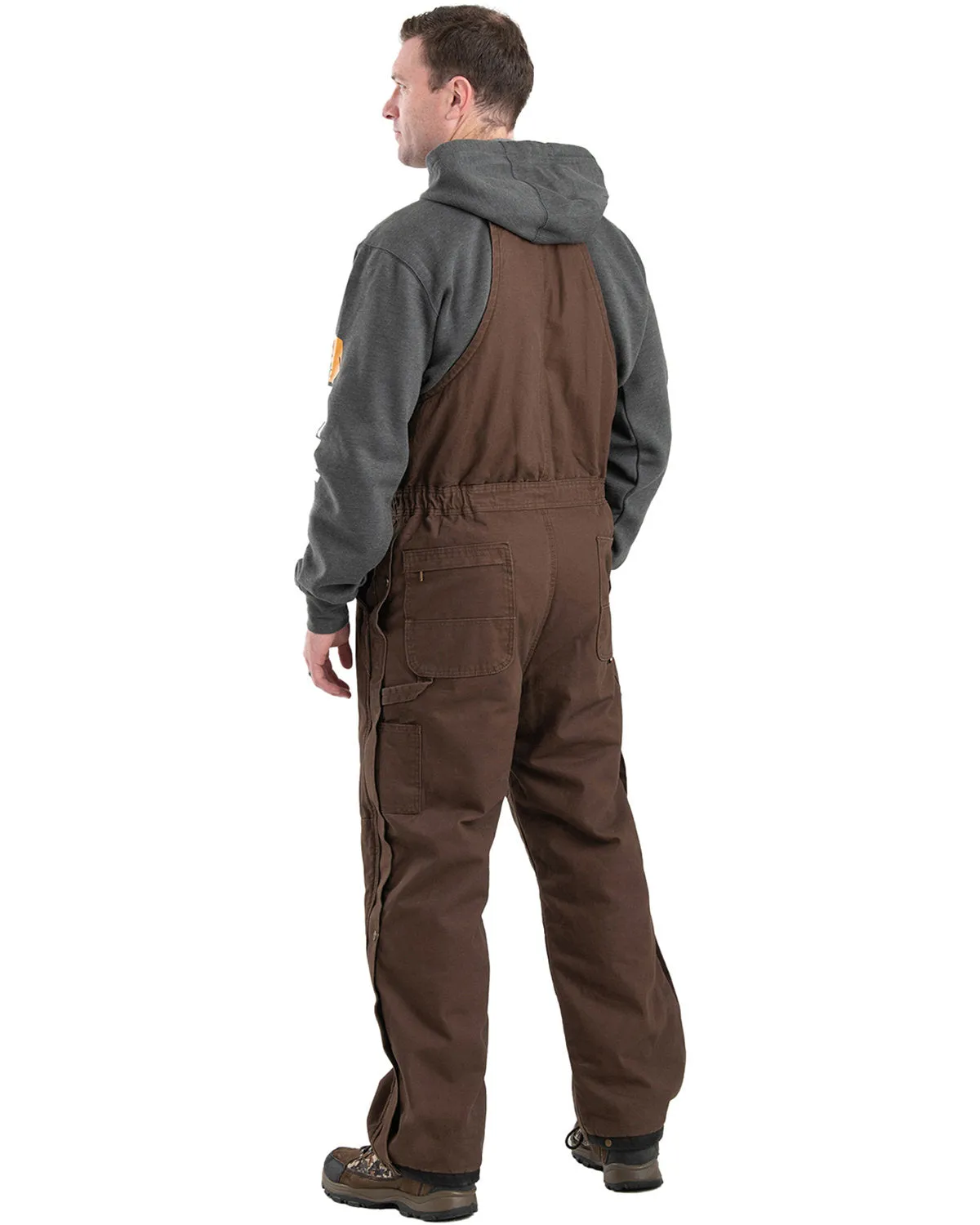 Berne Men's Heartland Insulated Washed Duck Bib Overall