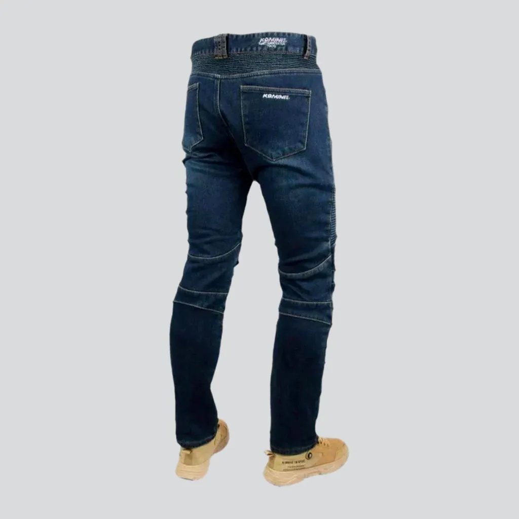 Biker men protective jeans