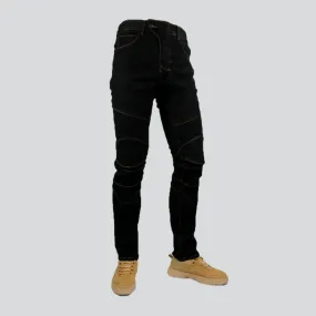 Biker men protective jeans