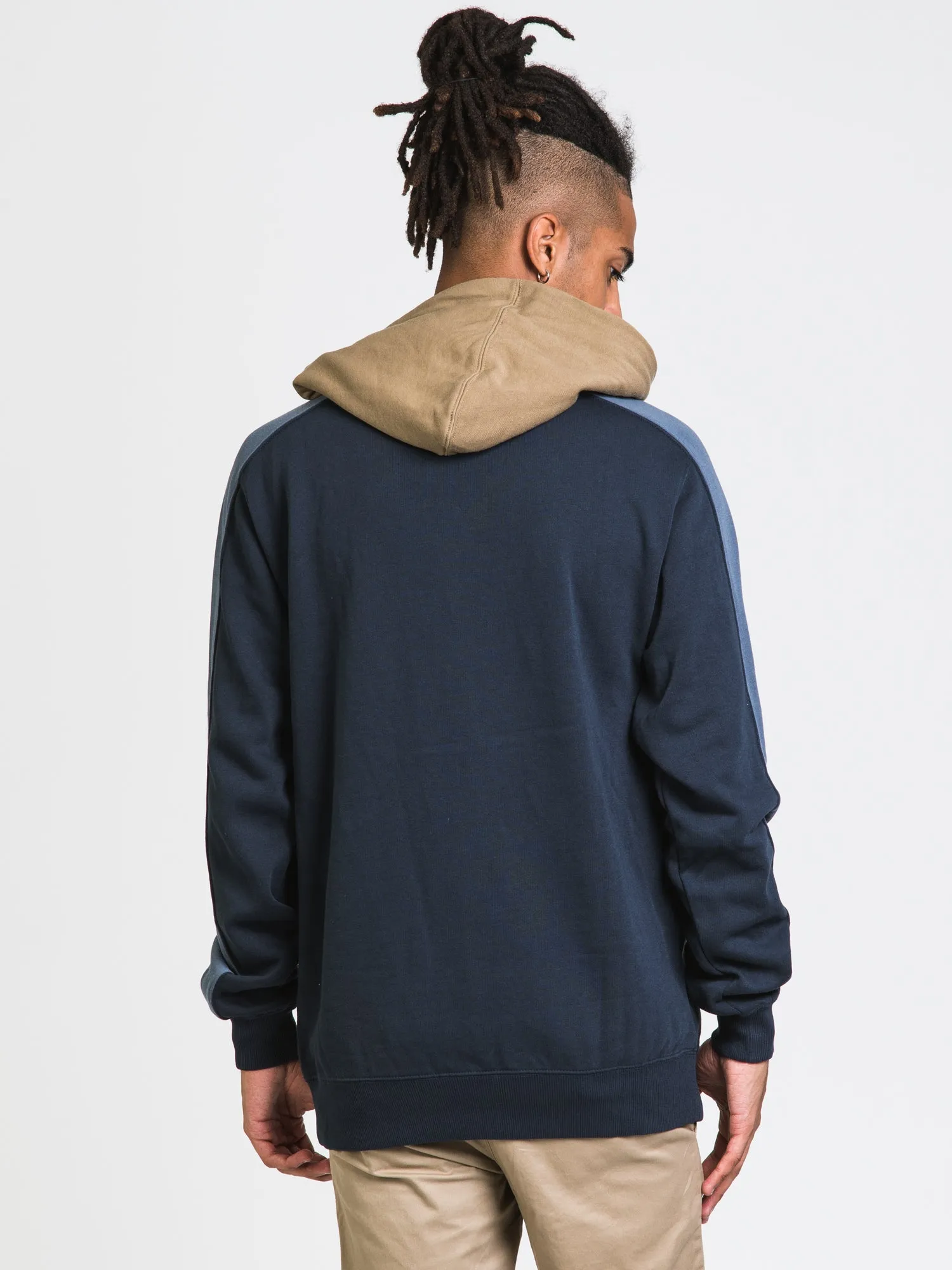 BILLABONG WAVE WASHED BLACKED PULLOVER HOODIE - CLEARANCE