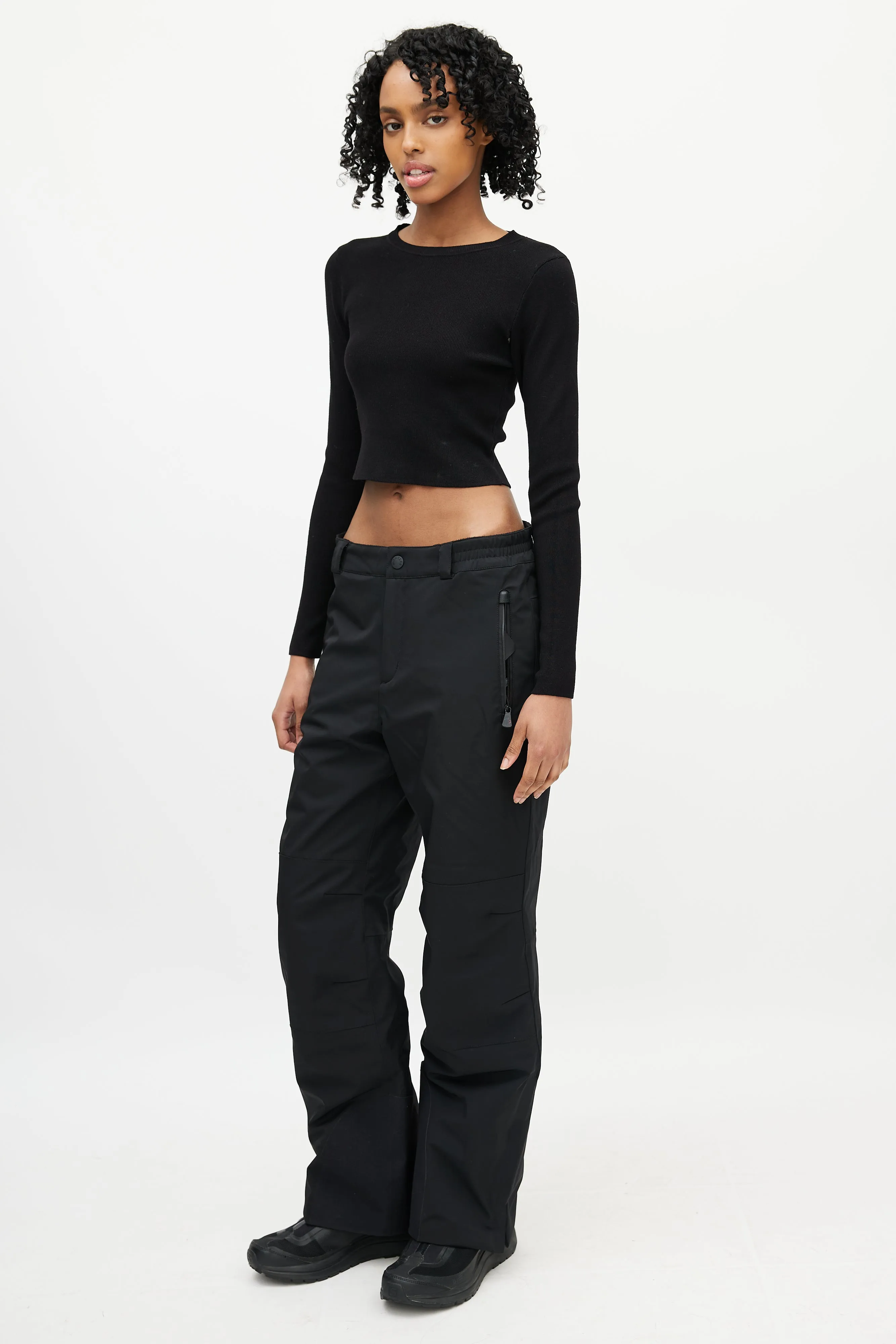 Black Insulated Snow Pant