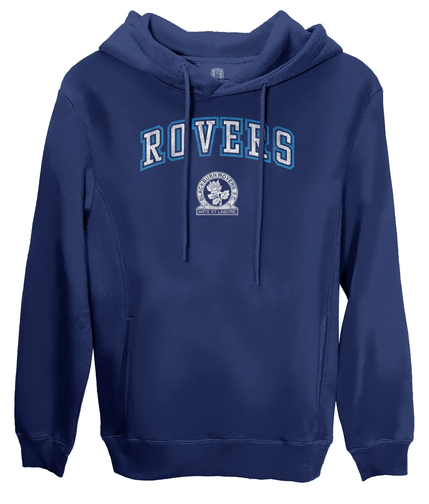 Blackburn Rovers Athletic Wordmark Fleece Pullover Hoodie - Navy