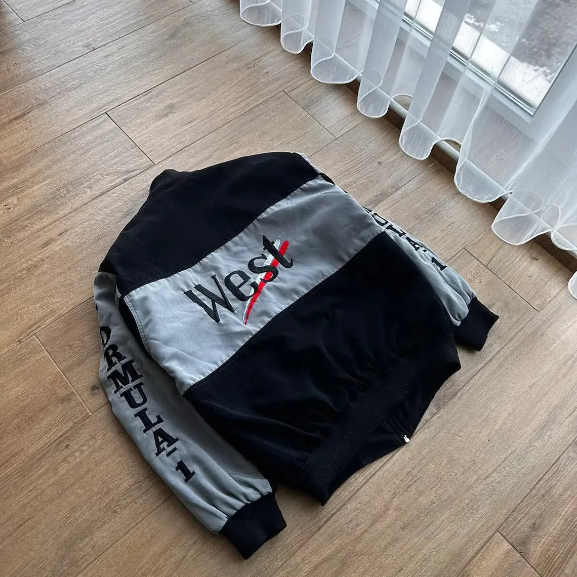 Black/Gray Mercedes-McLaren Vintage Racing Jacket