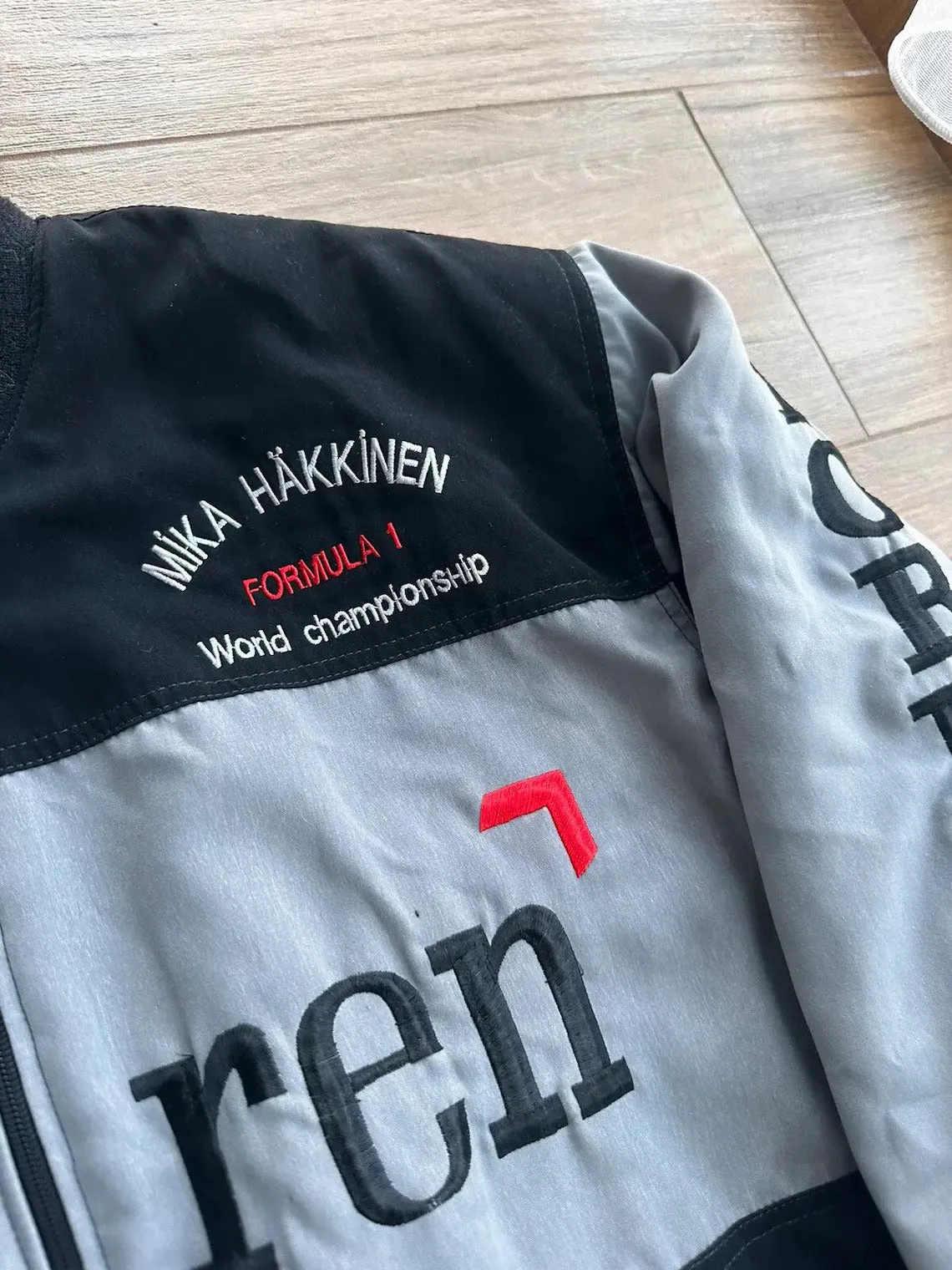 Black/Gray Mercedes-McLaren Vintage Racing Jacket