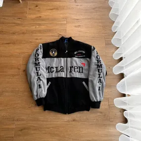 Black/Gray Mercedes-McLaren Vintage Racing Jacket