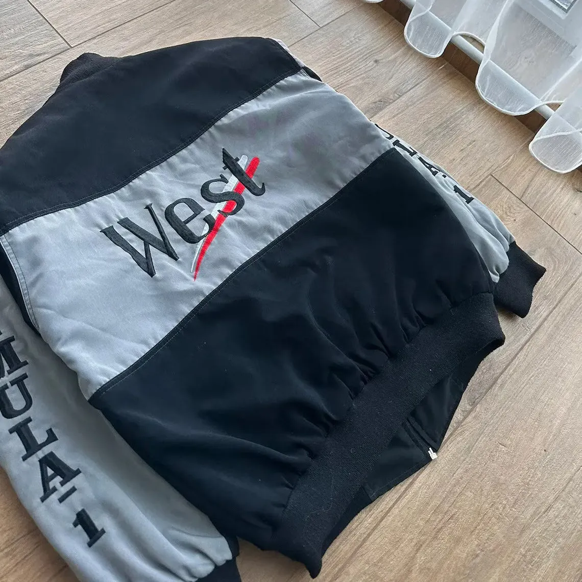 Black/Gray Mercedes-McLaren Vintage Racing Jacket