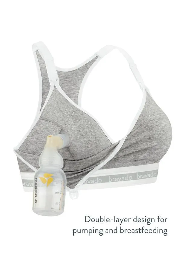 Bravado Designs Original Sustainable Pumping And Nursing Bra - Dove Heather