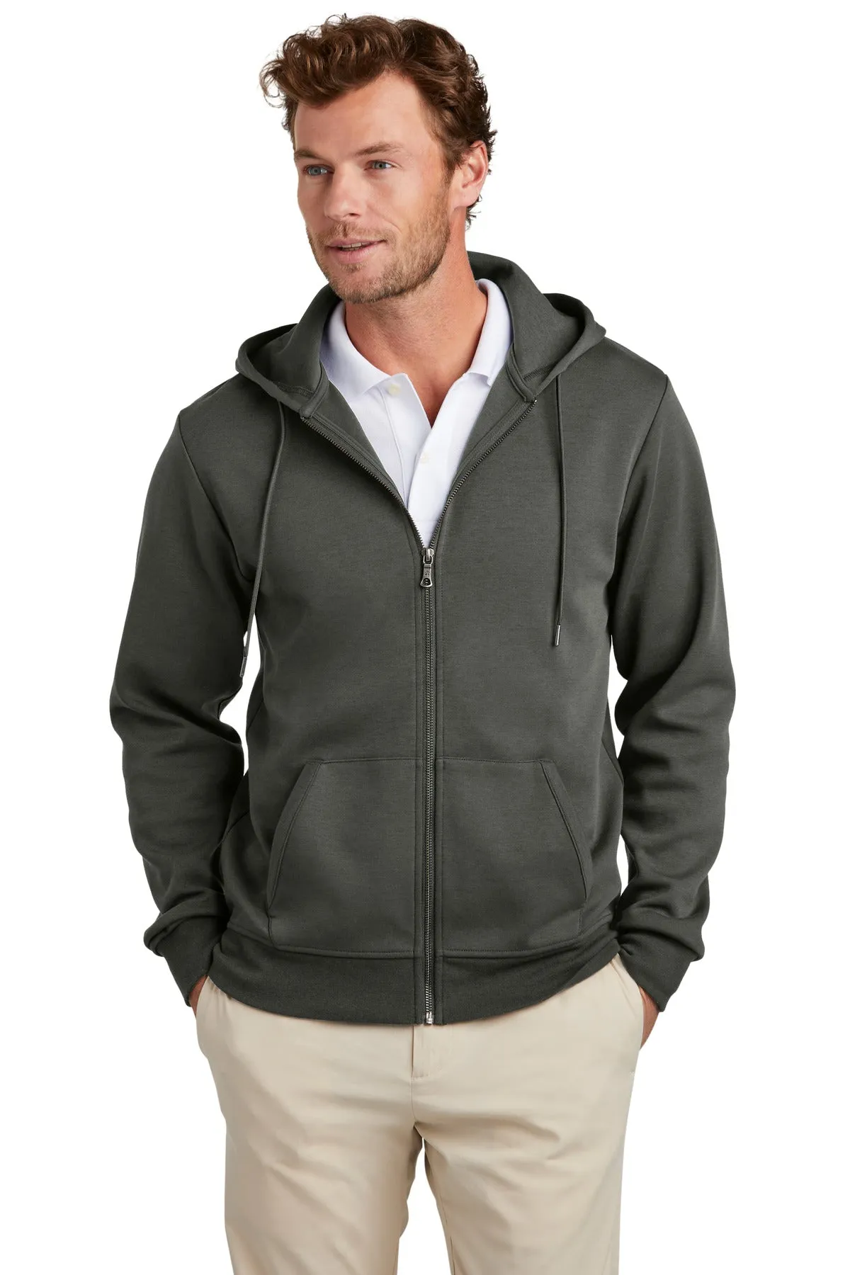 Brooks Brothers Double-Knit Full-Zip Hoodie. BB18208