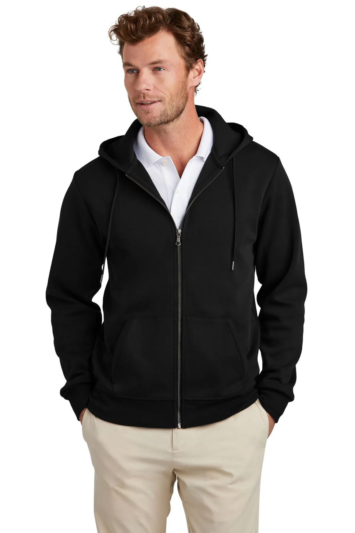 Brooks Brothers Double-Knit Full-Zip Hoodie. BB18208