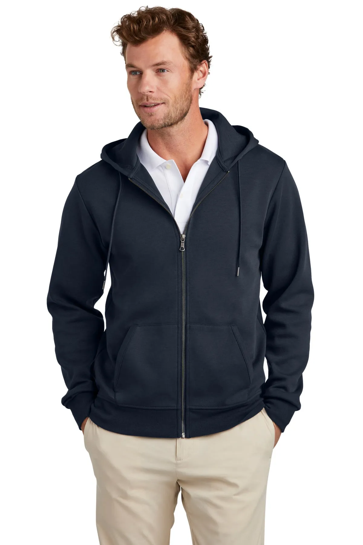 Brooks Brothers Double-Knit Full-Zip Hoodie. BB18208