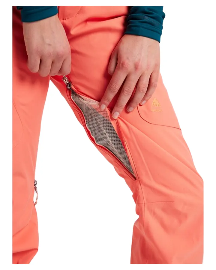 Burton Gloria Womens Insulated Pant - Persimmon - 2022 (L)