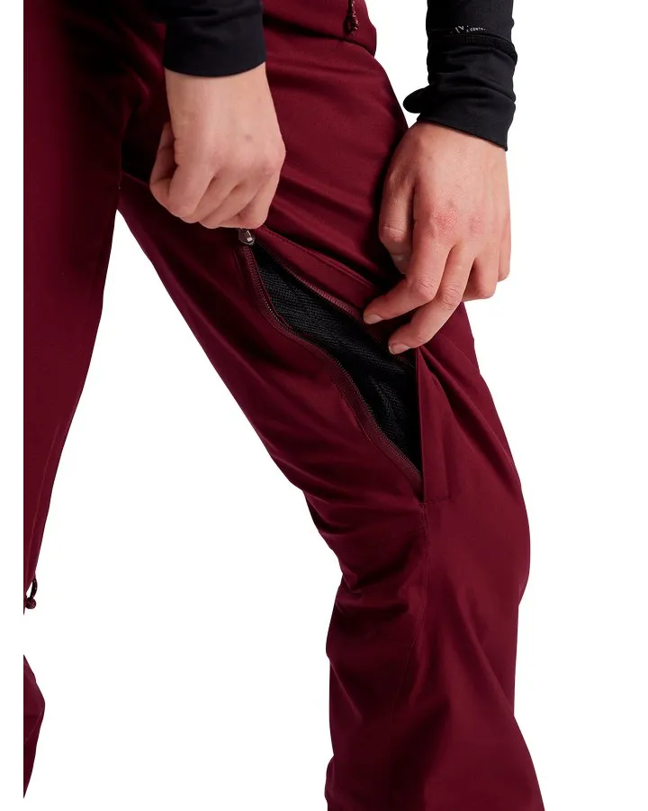 Burton Marcy Womens High Rise Womens Pant - Mulled Berry - 2022