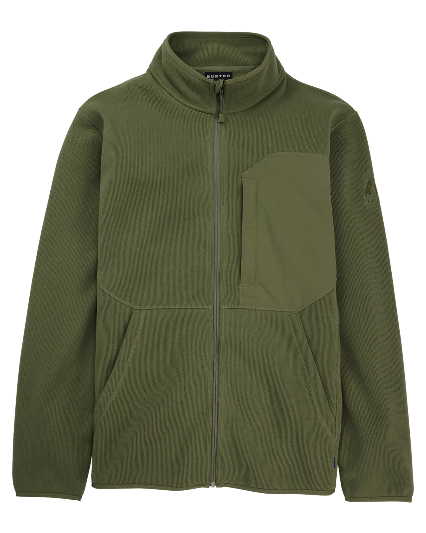 Burton Men's Runin Full-Zip Fleece - Forest Moss