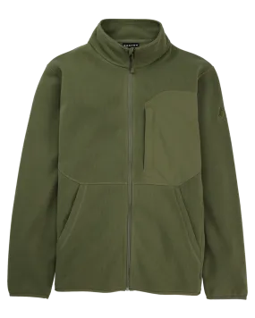 Burton Men's Runin Full-Zip Fleece - Forest Moss