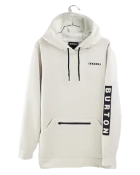 Burton Women's Oak Long Pullover Hoodie - Stout White Heather