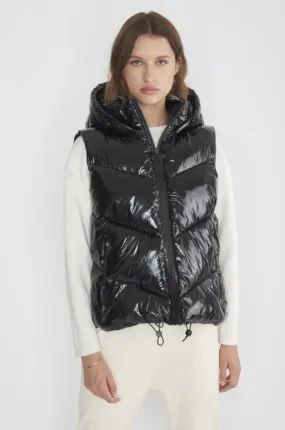 Ca3227 Black Puffer Vest