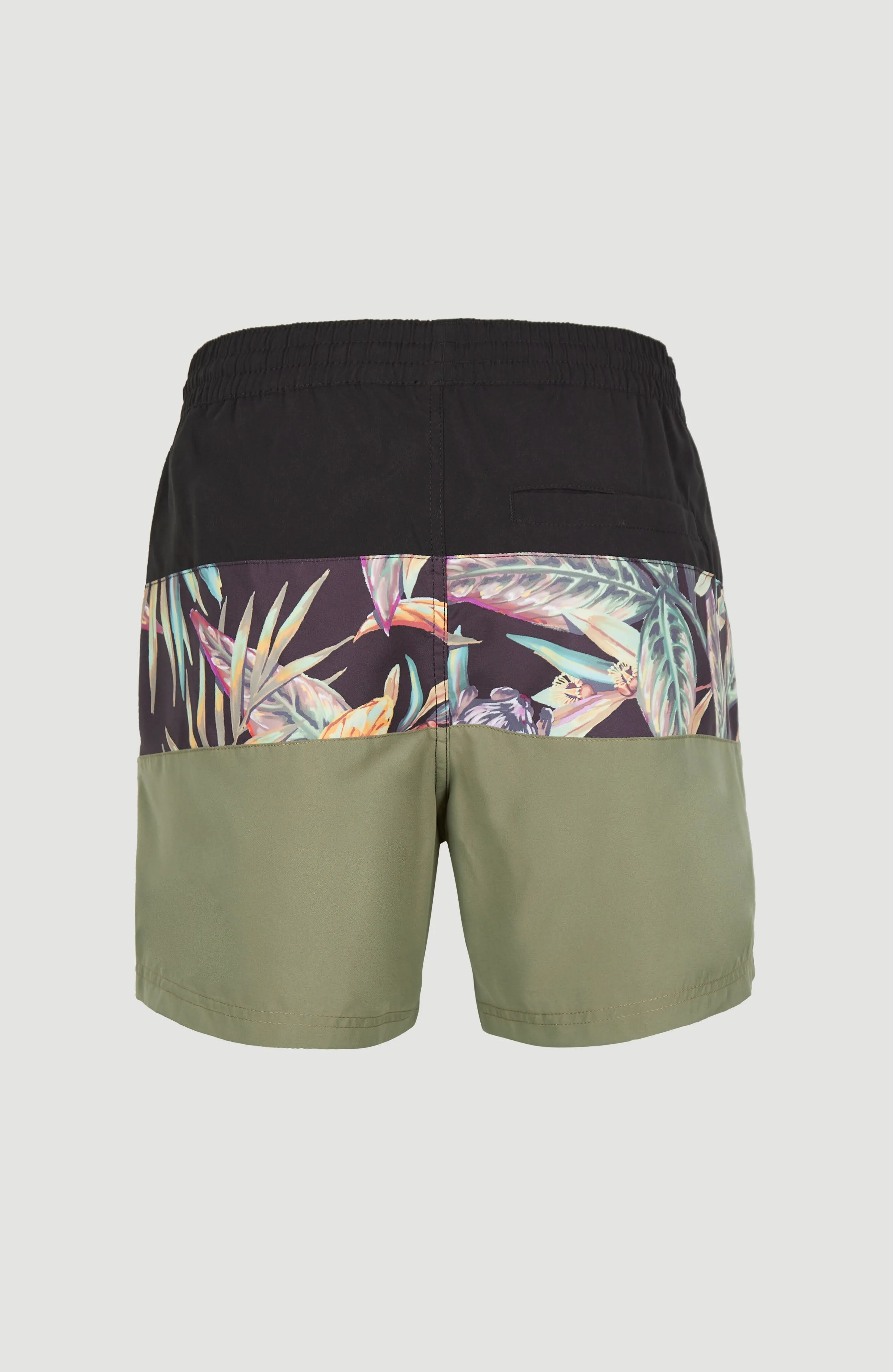 Cali Block 15'' Swim Shorts | Black Tropical Flower