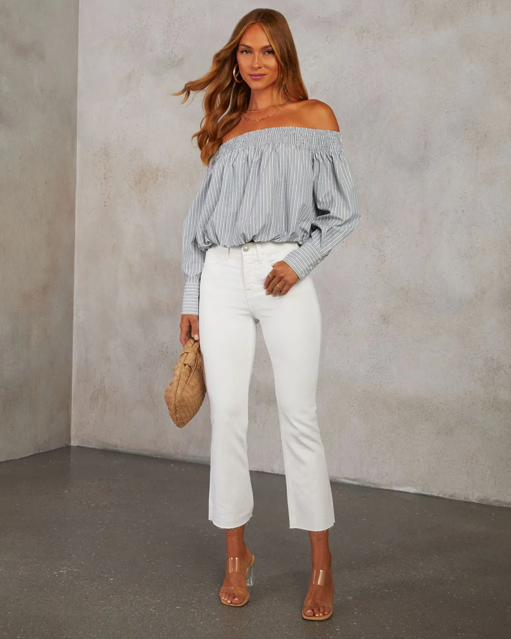 Casting Shadows Off Shoulder Top