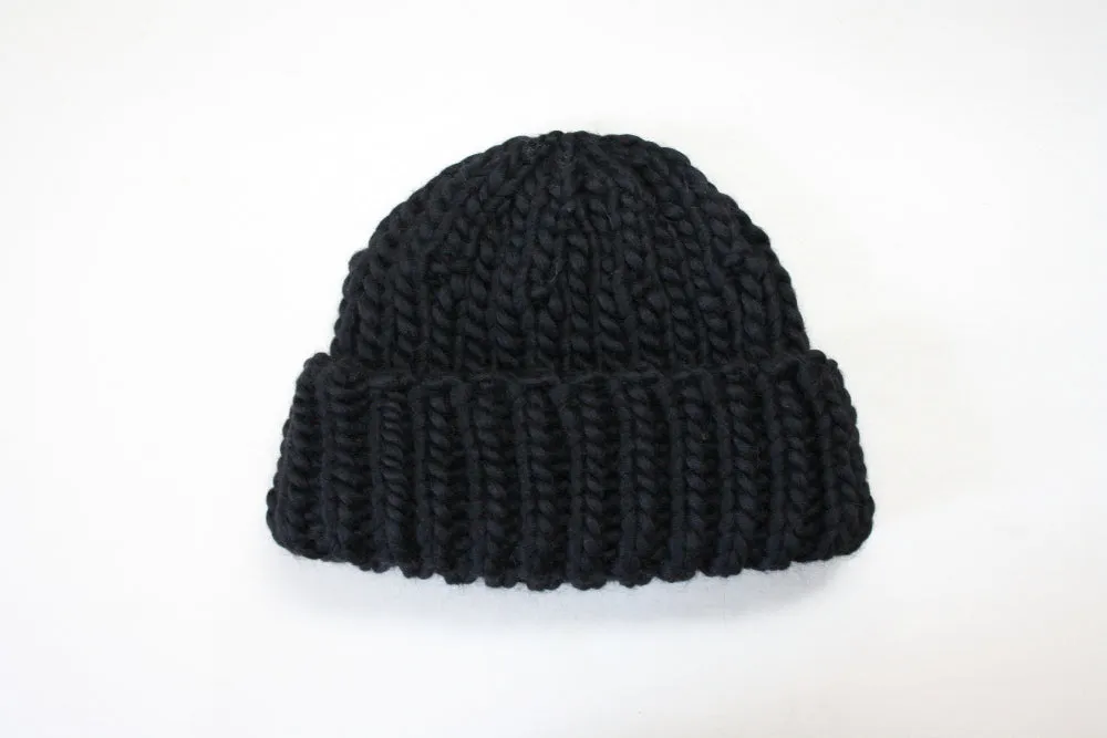 Chunky Knit Hat in Merino Wool, oversize, handmade in Canada