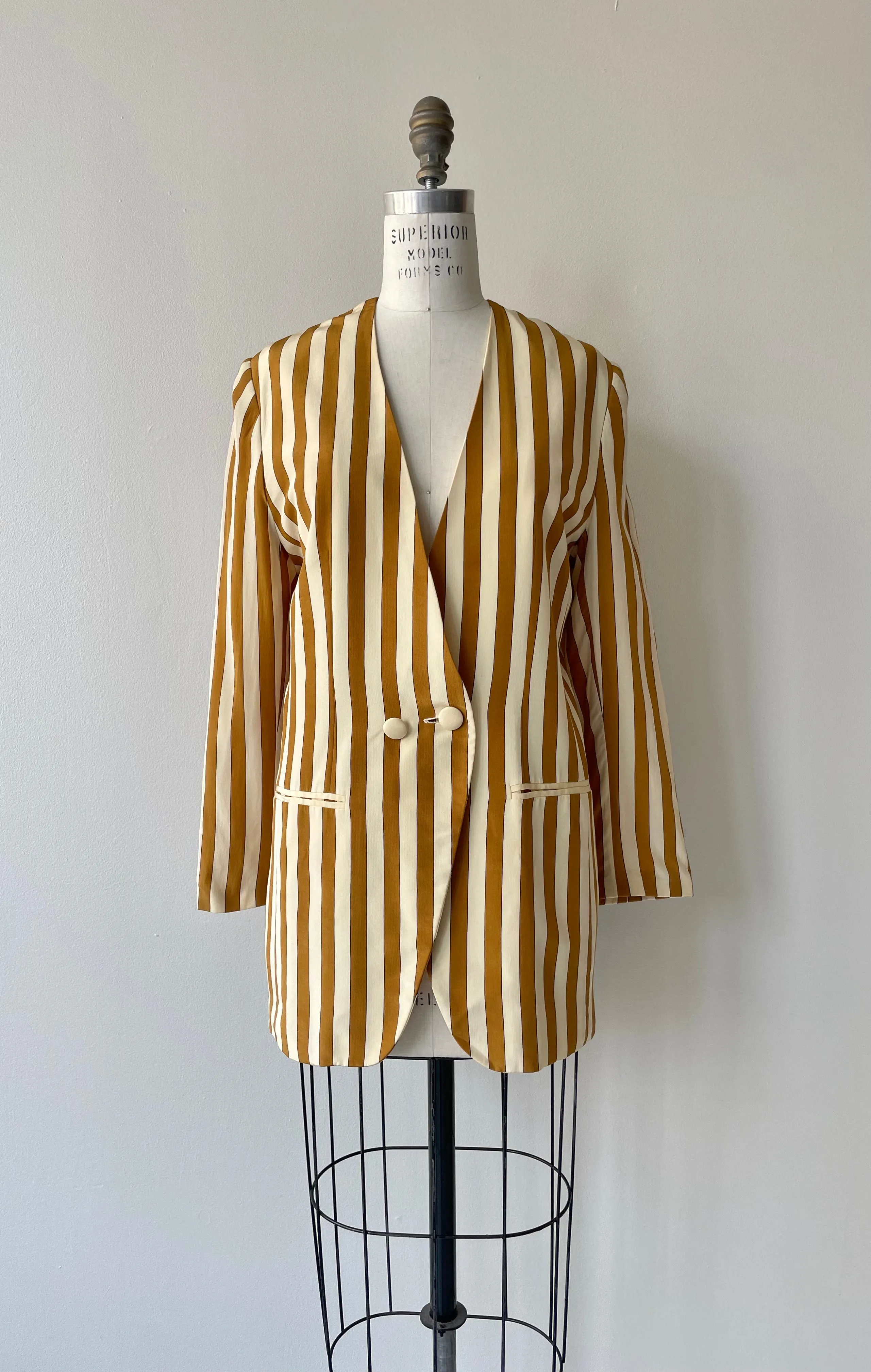 Circus Stripe Silk Jacket