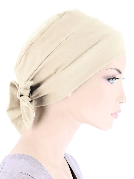 Cloche Bow Cap Ivory