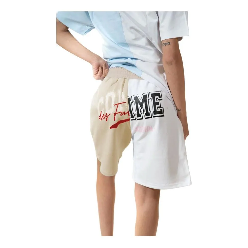 Comme Des Fuckdown Chic Two-Tone Logo Shorts