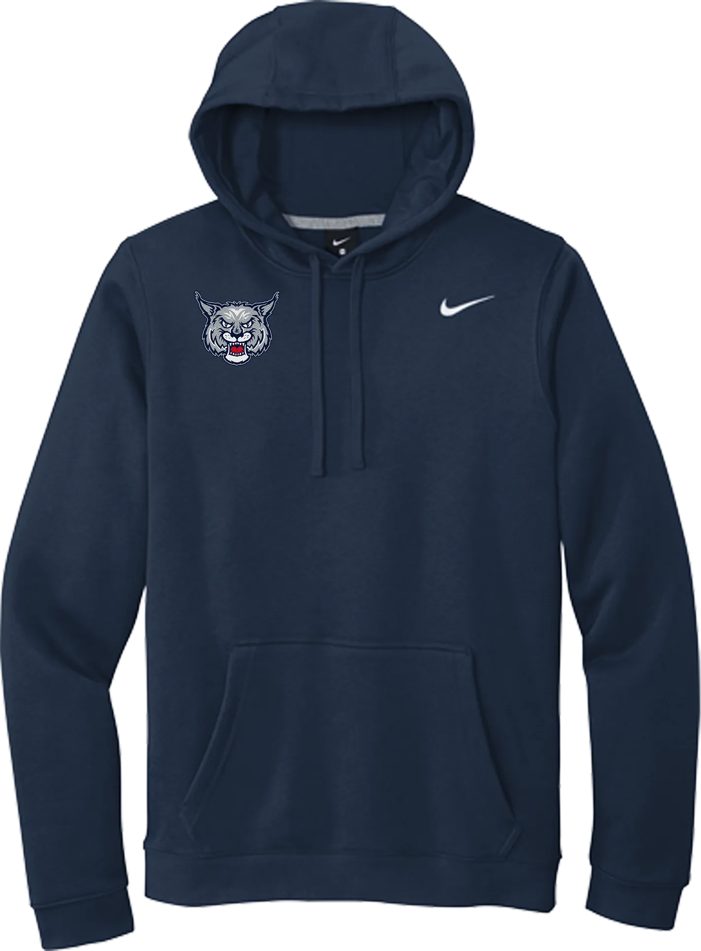 CT Bobcats Nike Club Fleece Pullover Hoodie