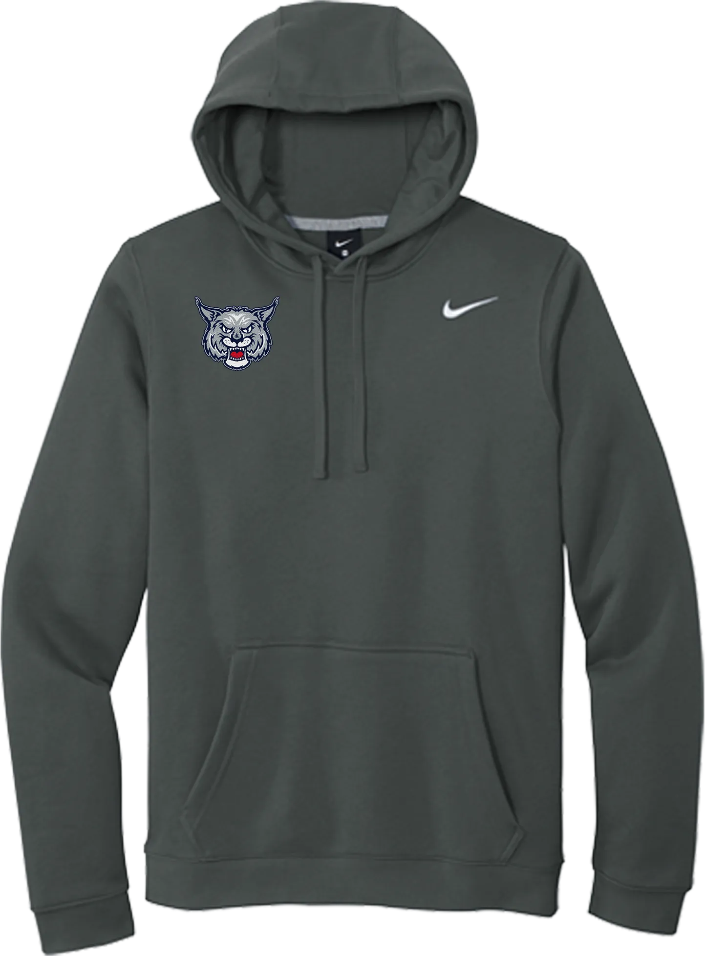 CT Bobcats Nike Club Fleece Pullover Hoodie