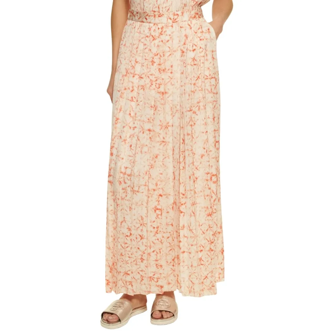 DKNY - Printed Pleated Maxi Skirt