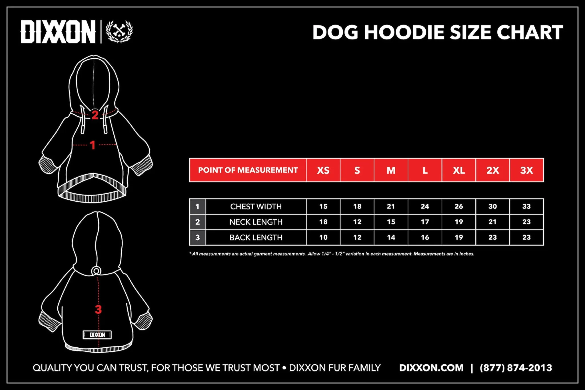 Dog Hoodie - Fur Family - Black & Gray