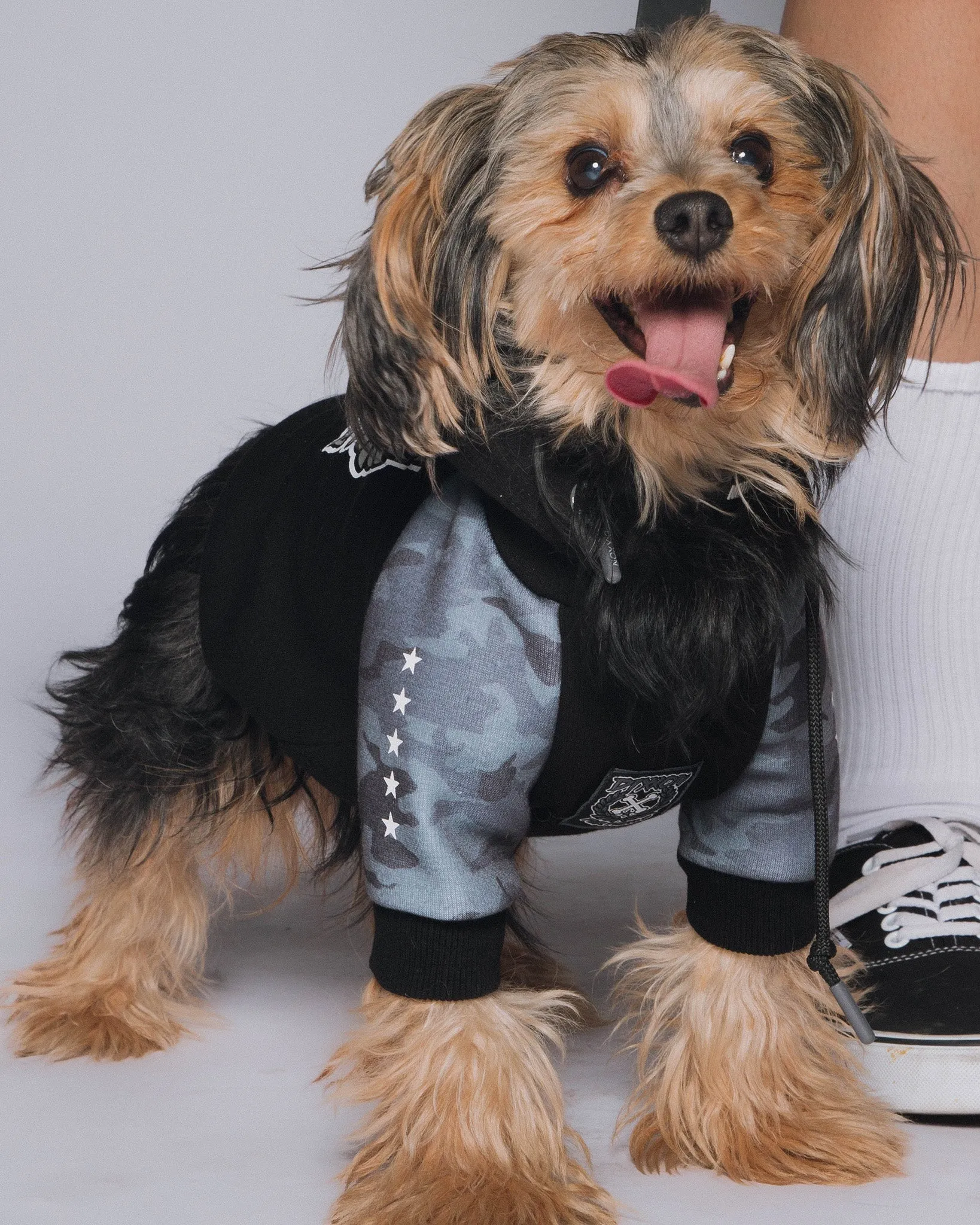 Dog Hoodie - Fur Family - Black Camo