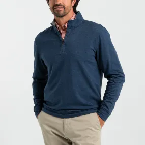 Dunmore 1/4 Zip Pullover- Royal Navy Heather