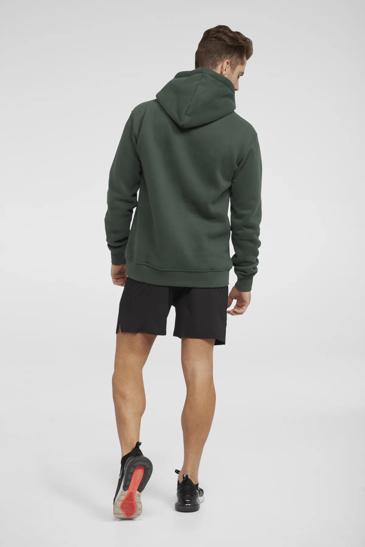 Dynamic Hooded Pullover Sweatshirt - Forest Green