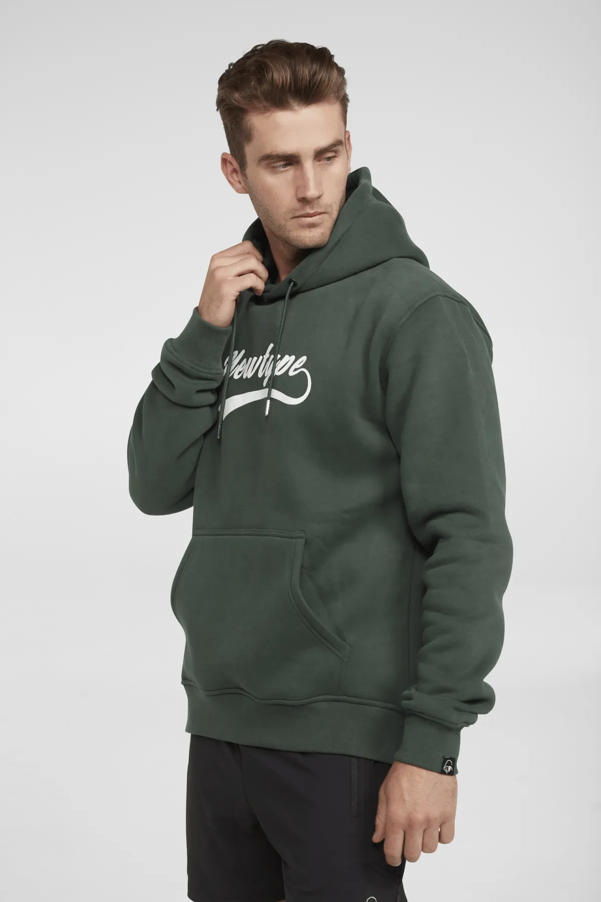 Dynamic Hooded Pullover Sweatshirt - Forest Green