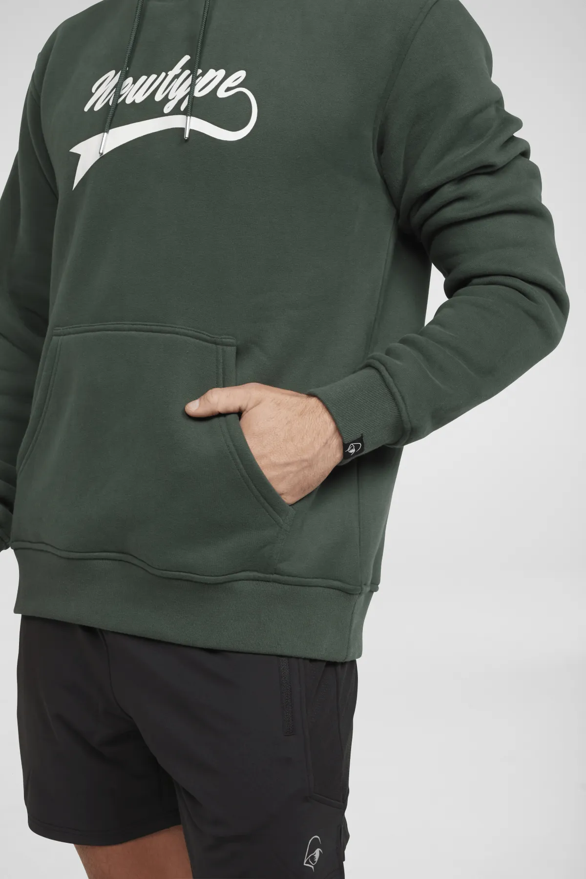 Dynamic Hooded Pullover Sweatshirt - Forest Green