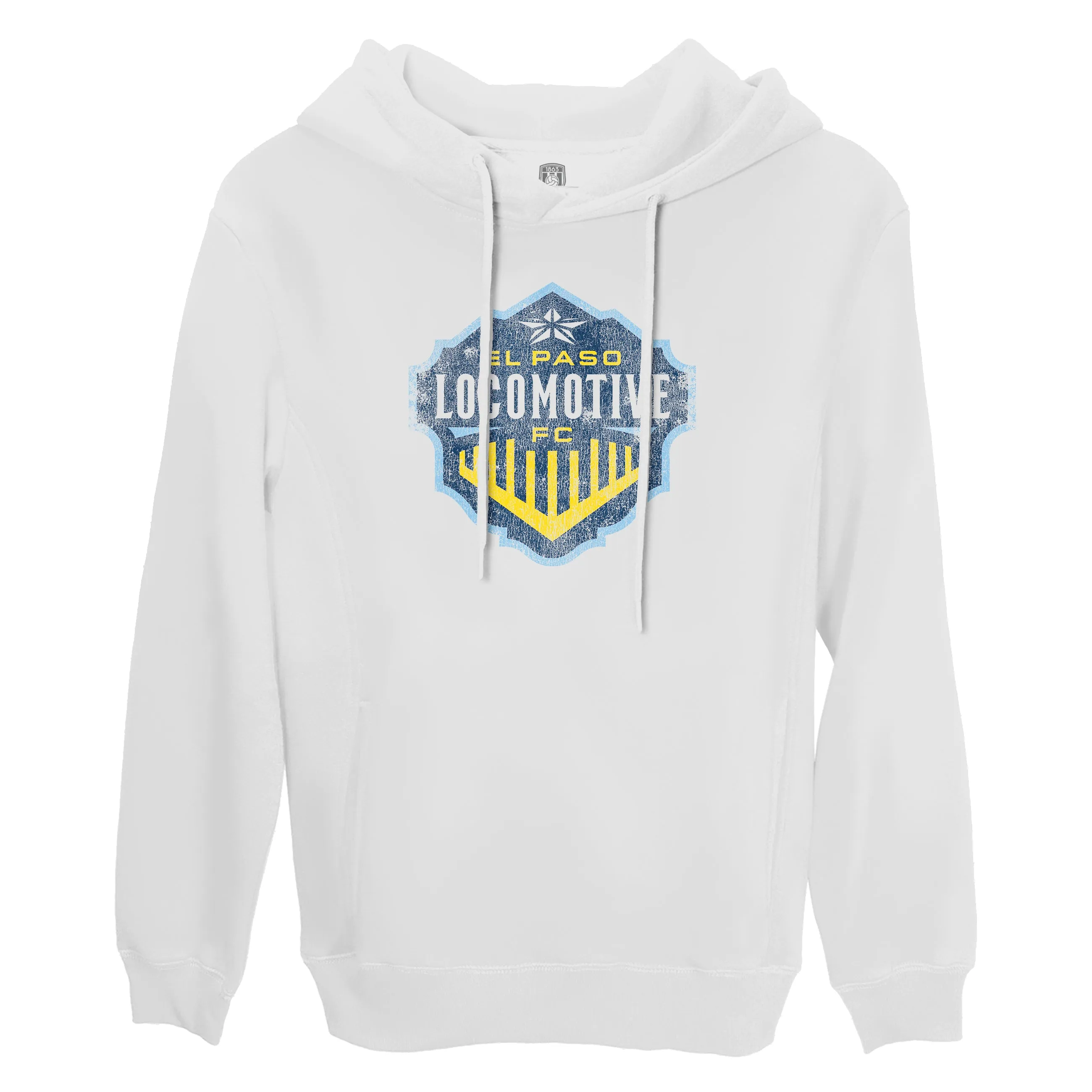 El Paso Locomotive FC Color Badge Fleece Pullover Hoodie - White