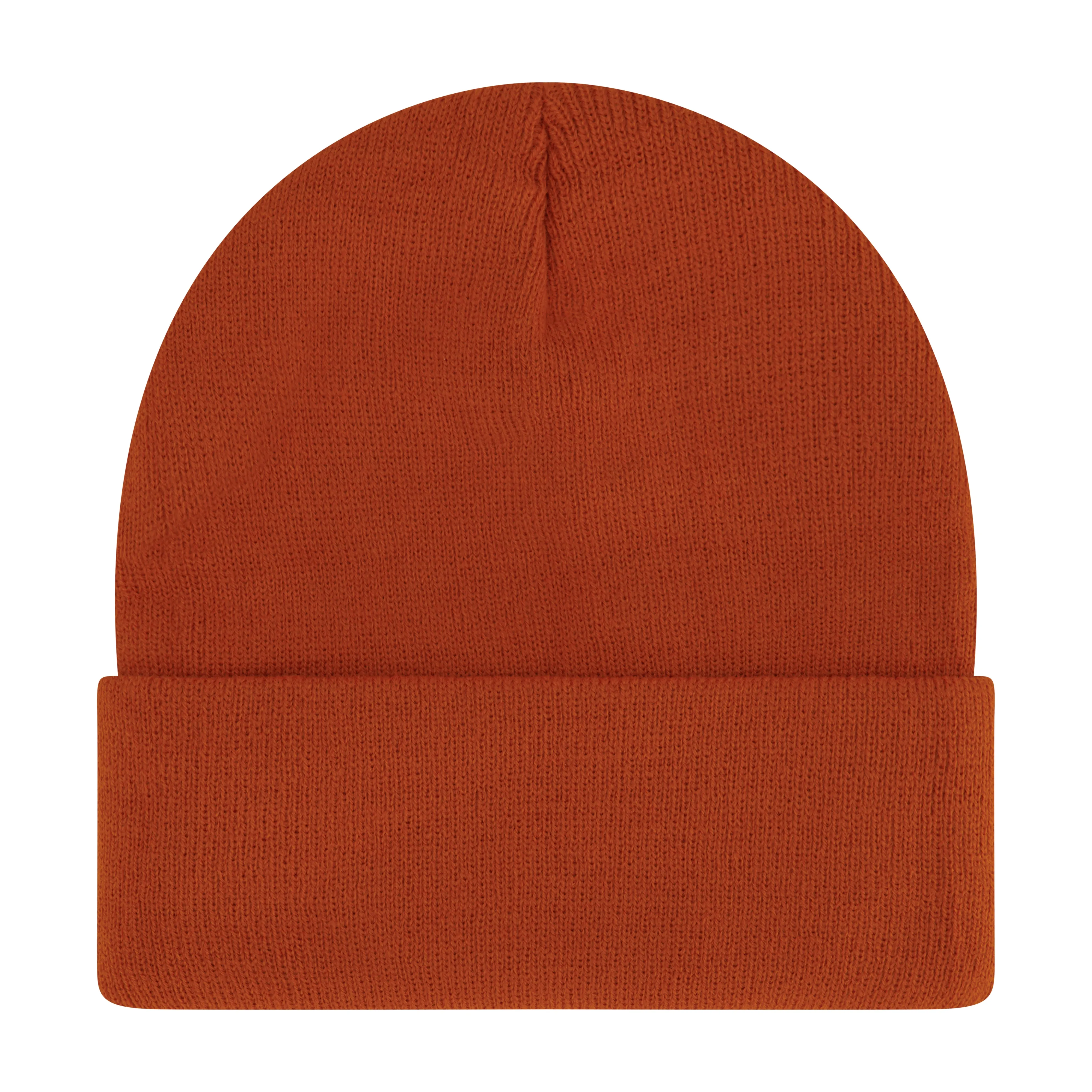 Elowel Beanie Hats for Men and Women - 100% Acrylic Thick Thermal Knit Skull Beanie Winter Hat - Unisex Cuffed Plain Caramel Beanie Hat