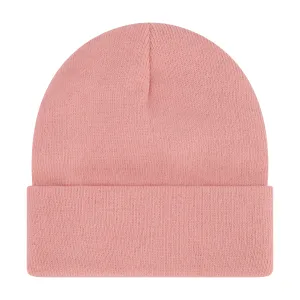 Elowel Beanie Hats for Men and Women - 100% Acrylic Thick Thermal Knit Skull Beanie Winter Hat - Unisex Cuffed Plain Light Pink Beanie Hat