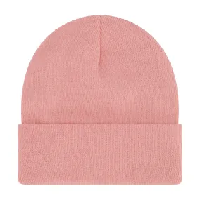 Elowel Beanie Hats for Men and Women - 100% Acrylic Thick Thermal Knit Skull Beanie Winter Hat - Unisex Cuffed Plain Light Pink Beanie Hat