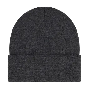 Elowel Beanie Hats for Men and Women - 100% Acrylic Thick Thermal Knit Skull Beanie Winter Hat - Unisex Cuffed Plain Melang Gray Beanie Hat