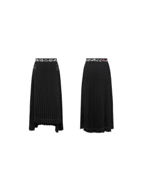 EP YAYING Chinese-style Pleated Skirt