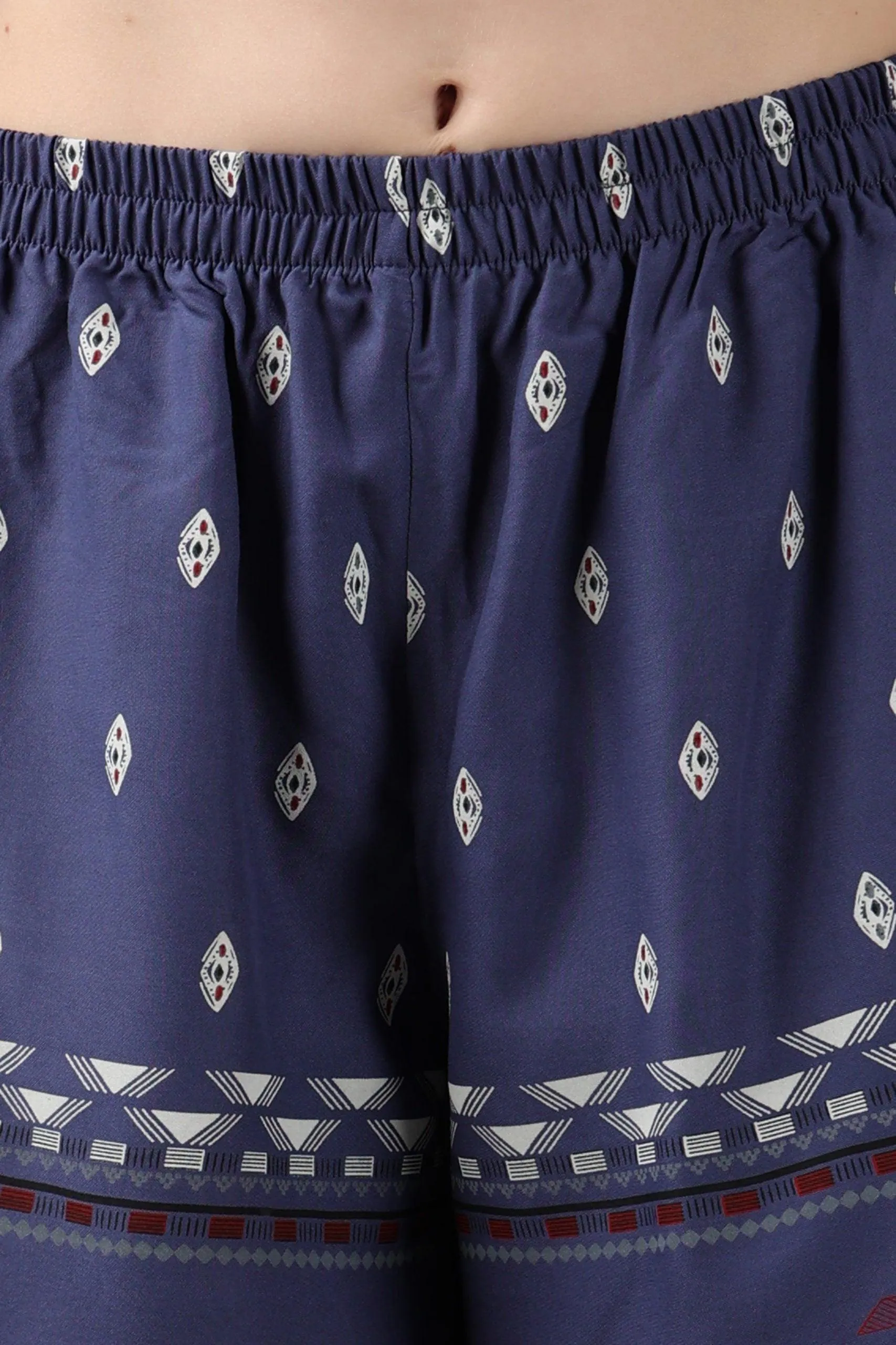 Ethnic Border Printed Shorts