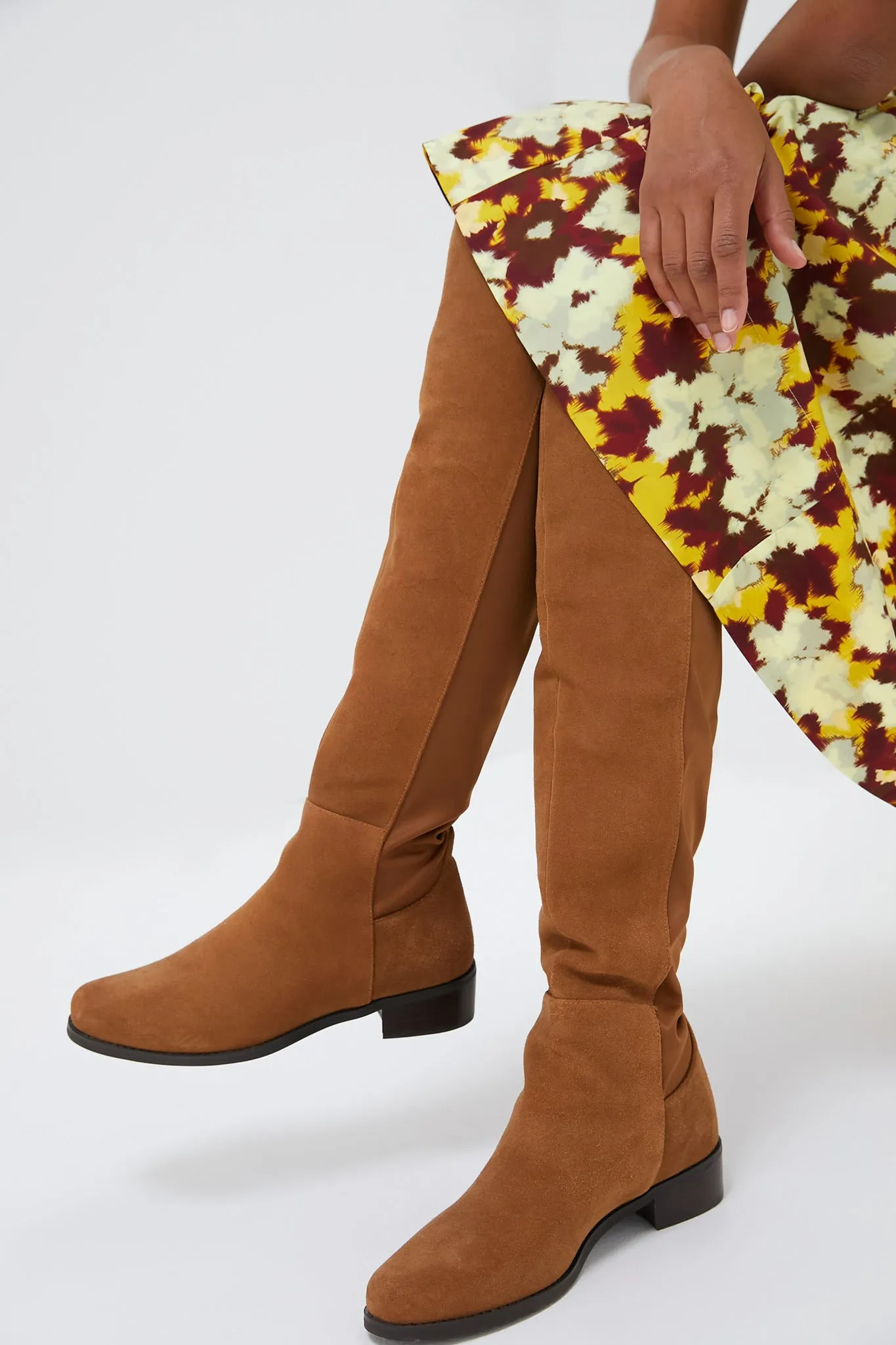 Exclusive Camel Suede Waterproof Velma Boots