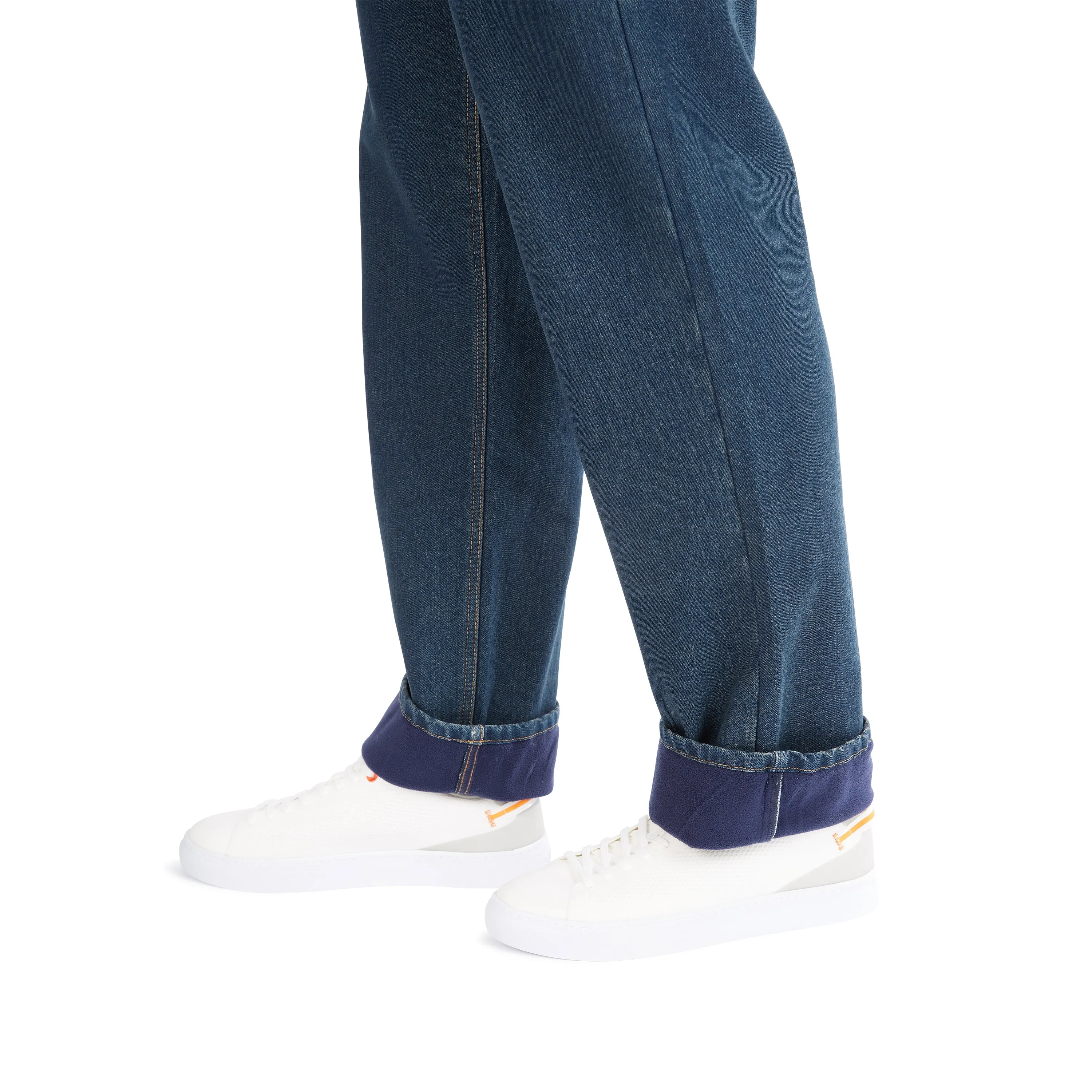 FLEECE-LINED SMITH'S-STRETCH 5-POCKET JEAN