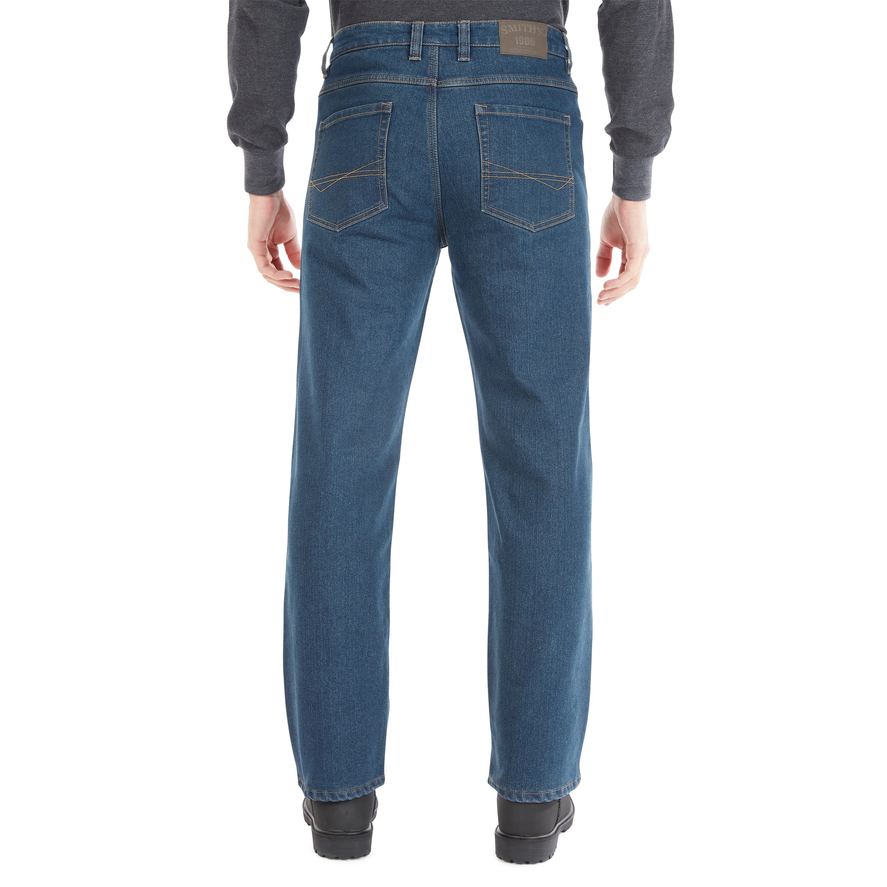 FLEECE-LINED SMITH'S-STRETCH 5-POCKET JEAN